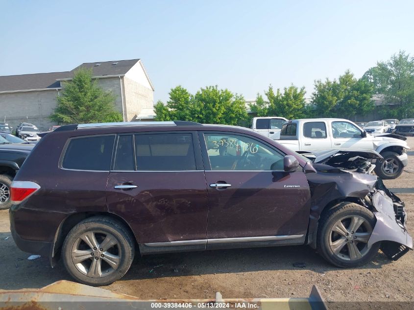 2012 Toyota Highlander Limited V6 VIN: 5TDDK3EHXCS123852 Lot: 39384406