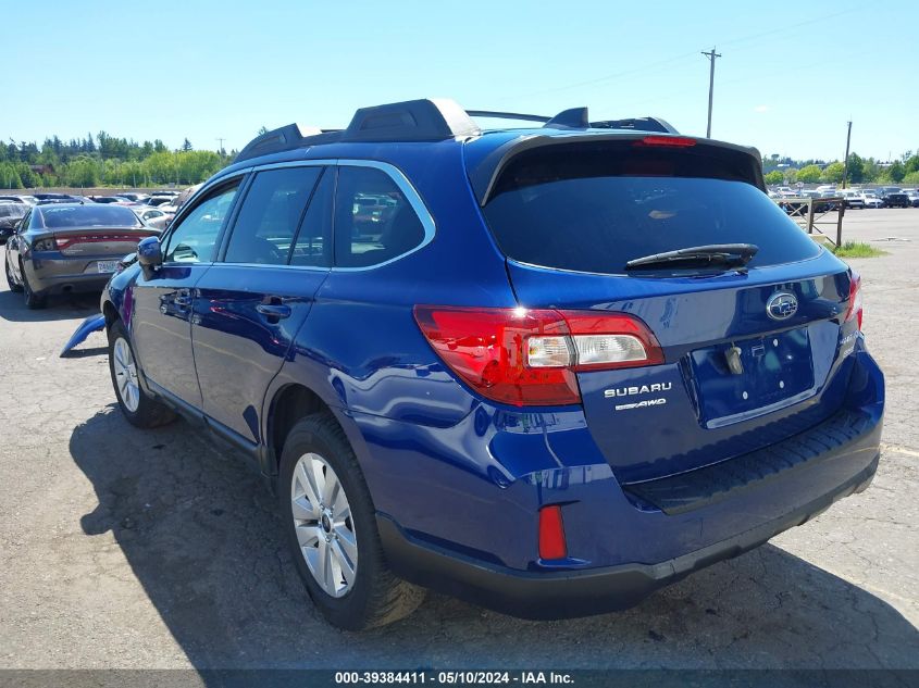 2017 Subaru Outback 2.5I Premium VIN: 4S4BSACC6H3320542 Lot: 39384411