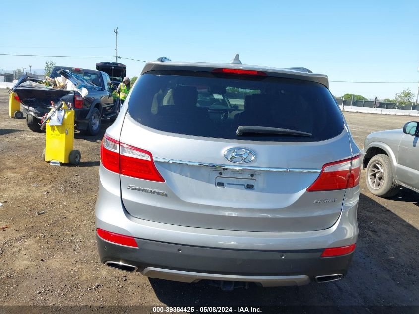 2014 Hyundai Santa Fe Limited VIN: KM8SR4HF9EU071787 Lot: 39384425