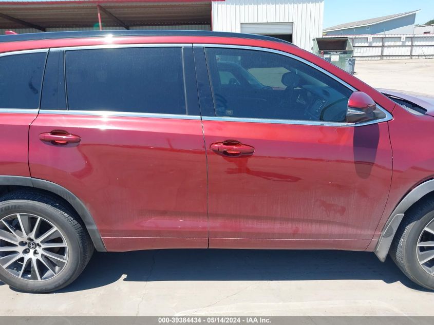 2017 Toyota Highlander Se/Xle VIN: 5TDJZRFH2HS448969 Lot: 39384434