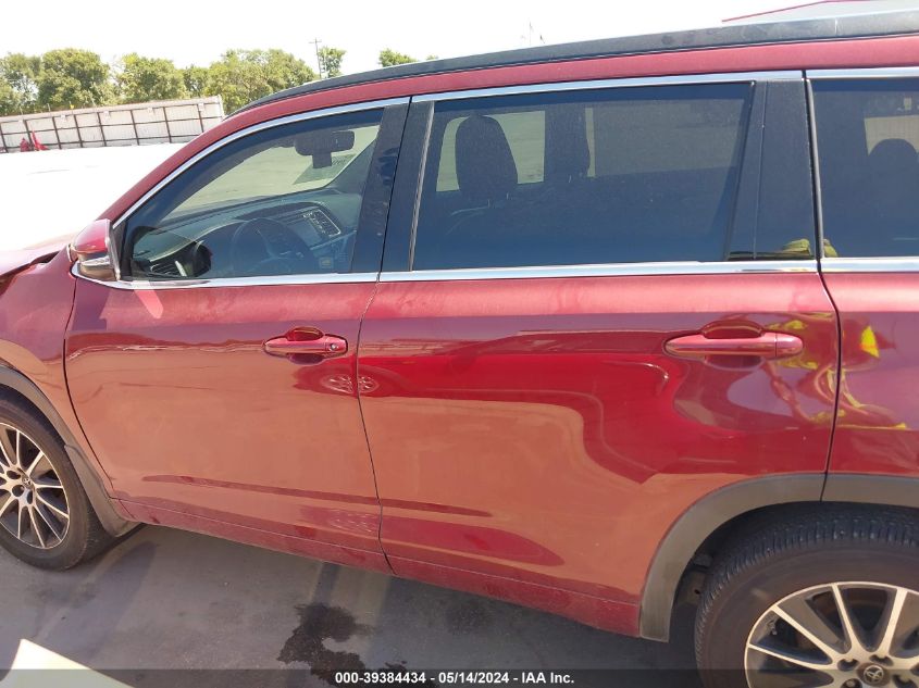 2017 Toyota Highlander Se/Xle VIN: 5TDJZRFH2HS448969 Lot: 39384434