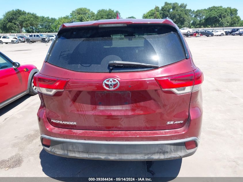 2017 Toyota Highlander Se/Xle VIN: 5TDJZRFH2HS448969 Lot: 39384434