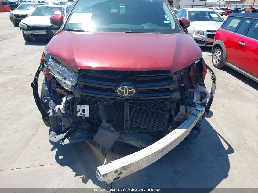 2017 Toyota Highlander Se/Xle VIN: 5TDJZRFH2HS448969 Lot: 39384434