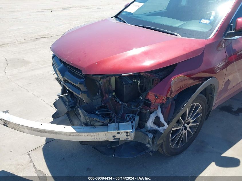 2017 Toyota Highlander Se/Xle VIN: 5TDJZRFH2HS448969 Lot: 39384434