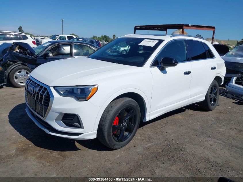 2021 Audi Q3 Premium 40 Tfsi Quattro Tiptronic VIN: WA1AUCF39M1063572 Lot: 39384453