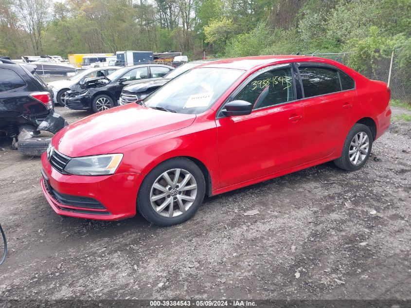 2015 Volkswagen Jetta 1.8T Se VIN: 3VWD17AJ5FM327186 Lot: 39384543