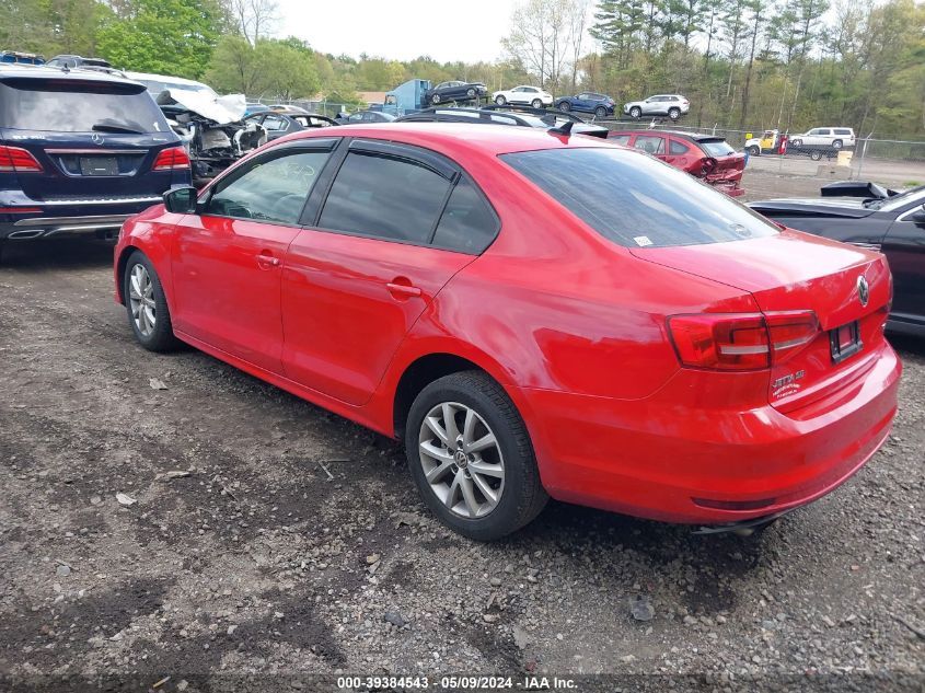 2015 Volkswagen Jetta 1.8T Se VIN: 3VWD17AJ5FM327186 Lot: 39384543