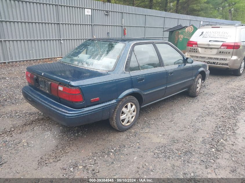 1992 Toyota Corolla Le/Dlx VIN: 1NXAE97AXNZ341698 Lot: 39384545