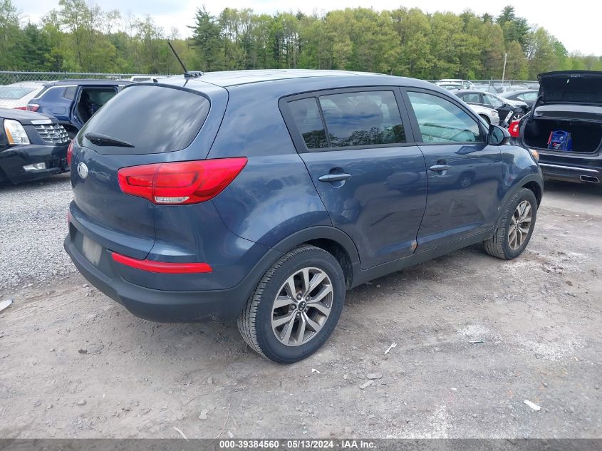 2014 Kia Sportage Lx VIN: KNDPB3AC4E7576319 Lot: 39384560