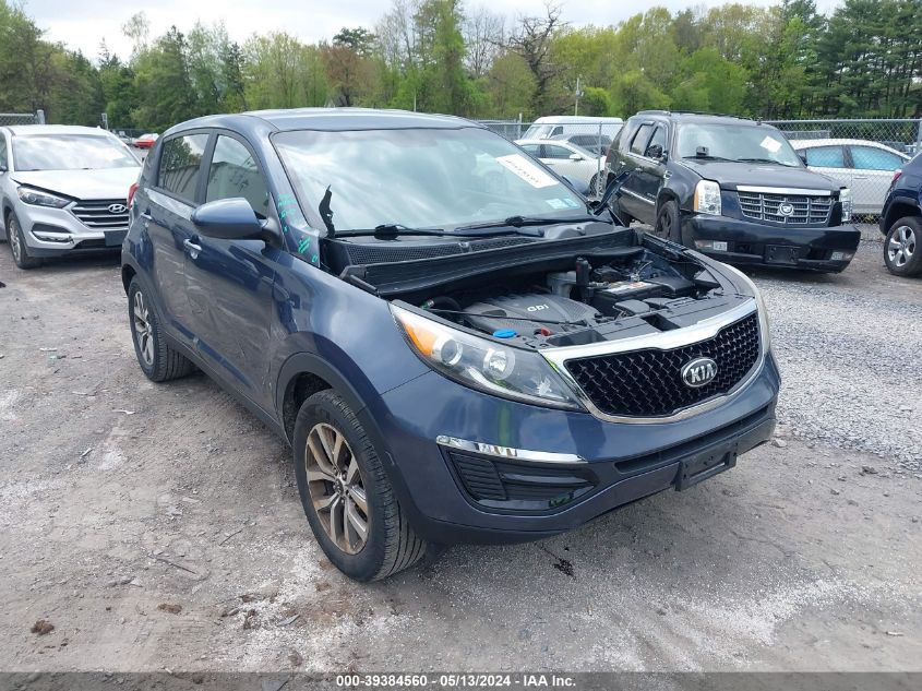 2014 Kia Sportage Lx VIN: KNDPB3AC4E7576319 Lot: 39384560