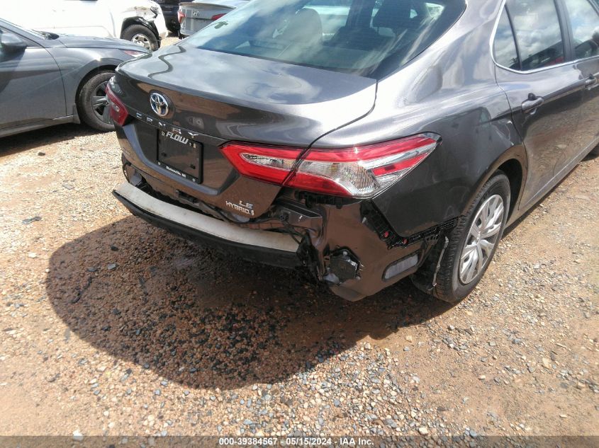 2019 Toyota Camry Hybrid Le VIN: 4T1B31HK4KU517286 Lot: 39384567