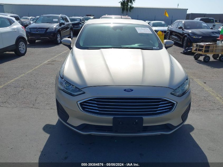 2019 Ford Fusion Se VIN: 3FA6P0HD3KR154126 Lot: 39384576