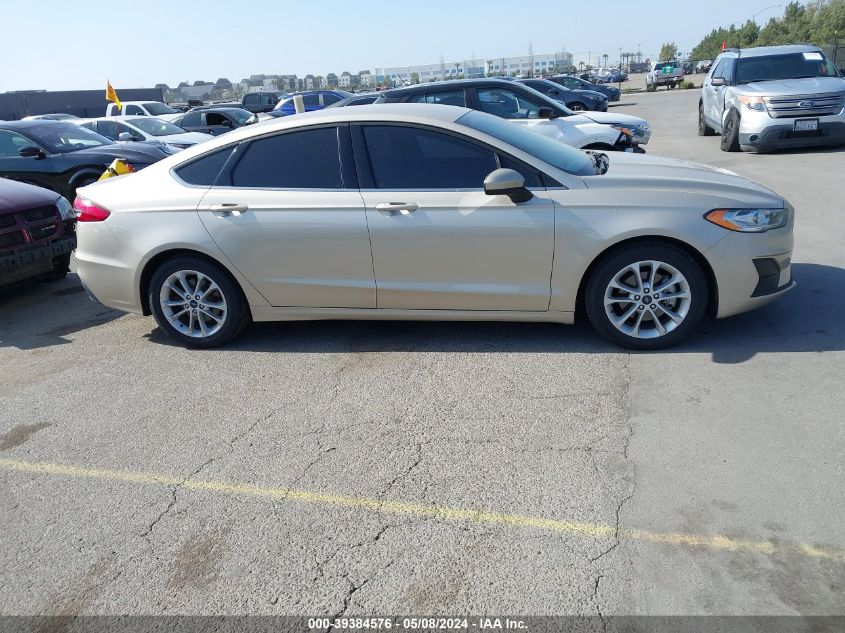 2019 Ford Fusion Se VIN: 3FA6P0HD3KR154126 Lot: 39384576