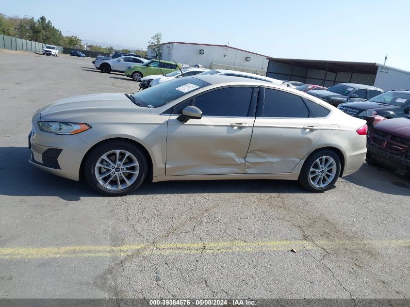 2019 Ford Fusion Se VIN: 3FA6P0HD3KR154126 Lot: 39384576