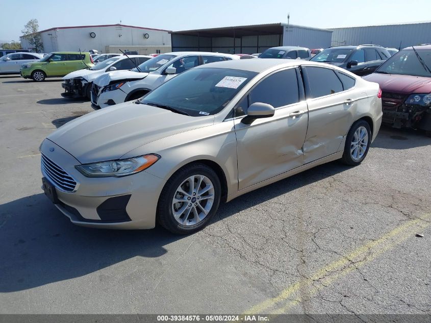 2019 Ford Fusion Se VIN: 3FA6P0HD3KR154126 Lot: 39384576