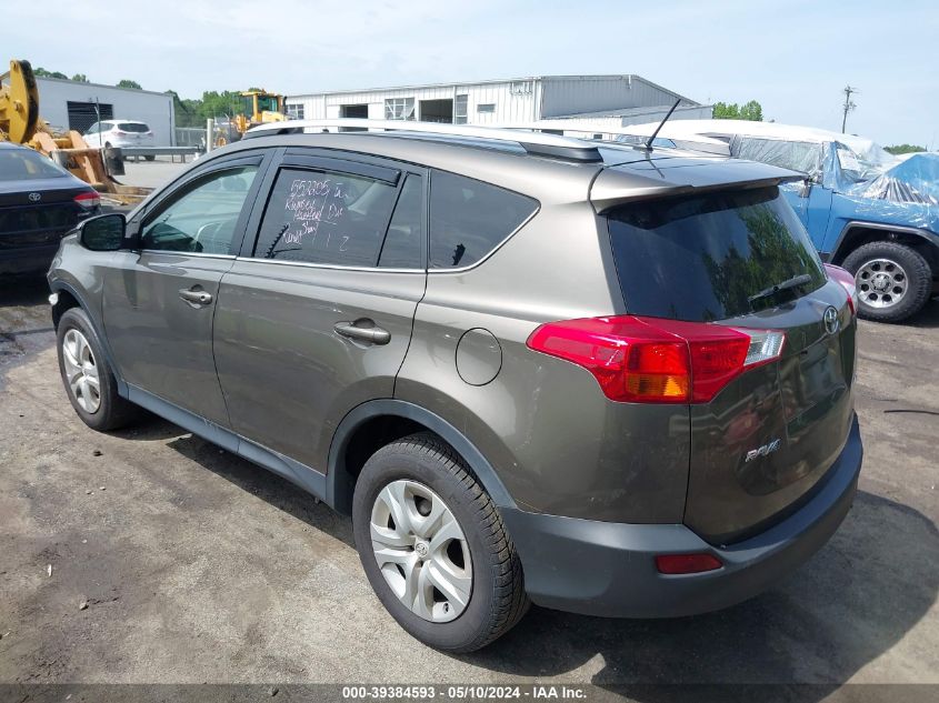 2015 Toyota Rav4 Le VIN: 2T3ZFREV9FW168352 Lot: 39384593