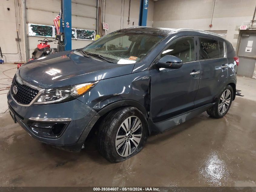 2014 Kia Sportage Ex VIN: KNDPCCAC6E7607230 Lot: 39384607