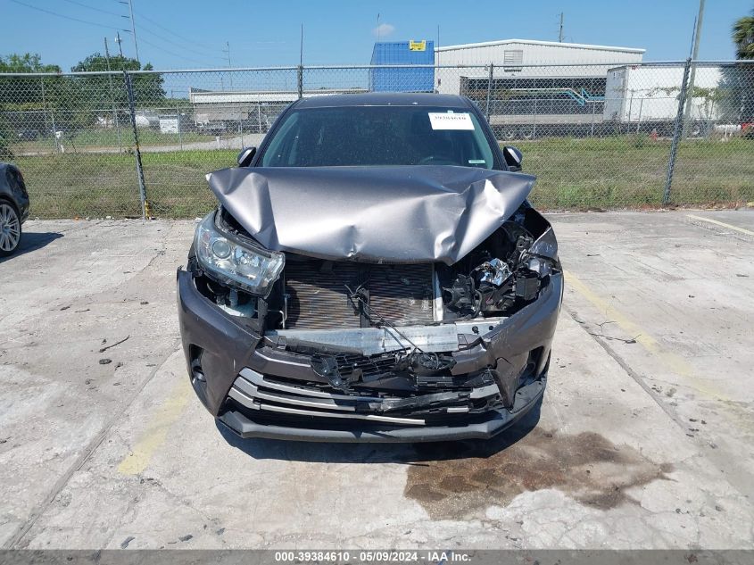 2019 Toyota Highlander Le VIN: 5TDZARFH6KS049273 Lot: 39384610