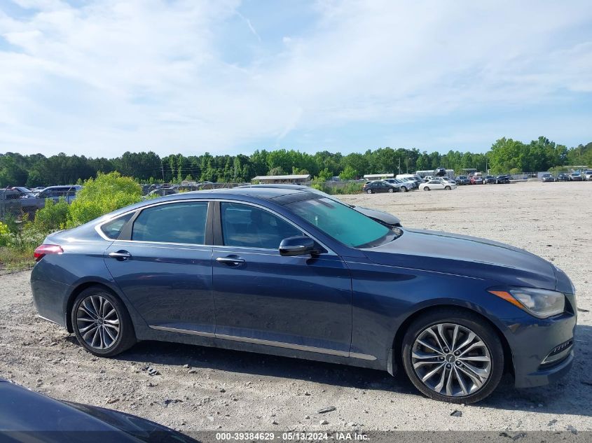 2015 Hyundai Genesis 3.8 VIN: KMHGN4JE8FU076256 Lot: 39384629