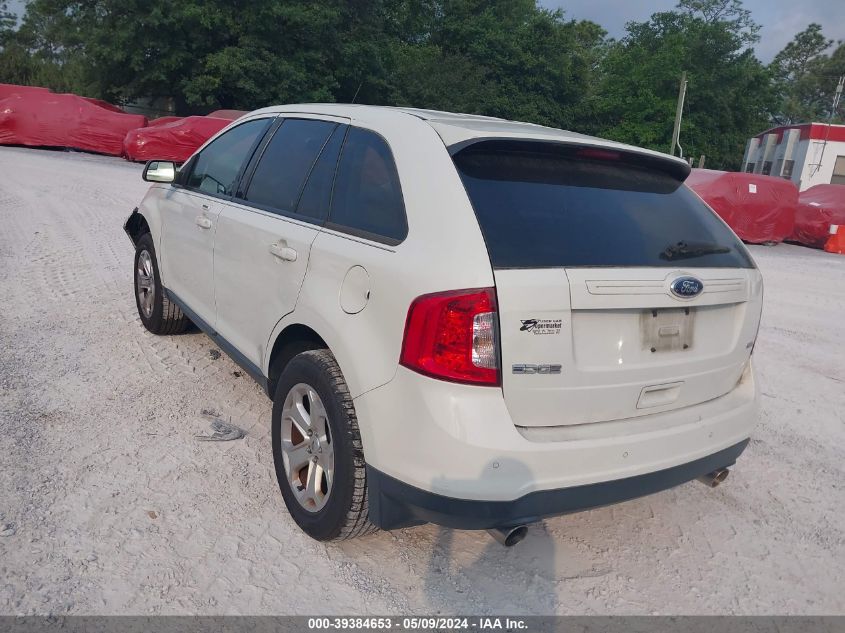 2013 Ford Edge Sel VIN: 2FMDK3JC8DBA07896 Lot: 39384653