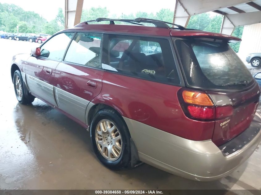 2002 Subaru Outback H6-3.0 L.l. Bean Edition VIN: 4S3BH806127622993 Lot: 39384658