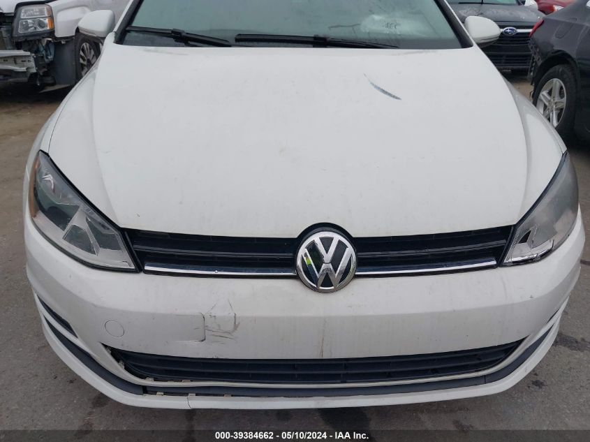 2015 Volkswagen Golf Tsi S 4-Door VIN: 3VW217AU5FM089616 Lot: 39384662