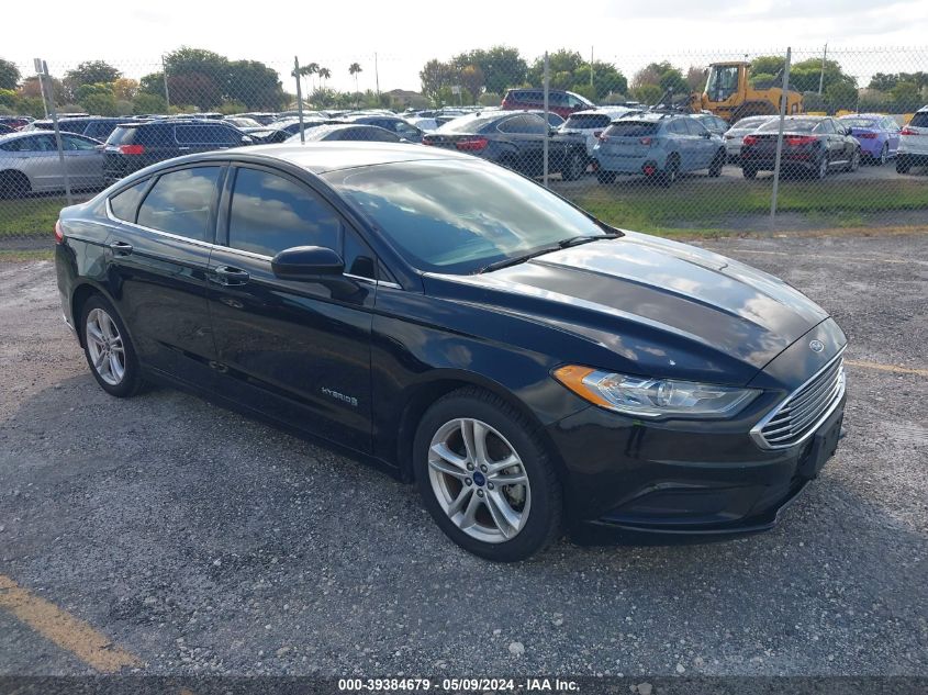 2018 Ford Fusion Hybrid S VIN: 3FA6P0UU6JR100971 Lot: 39384679