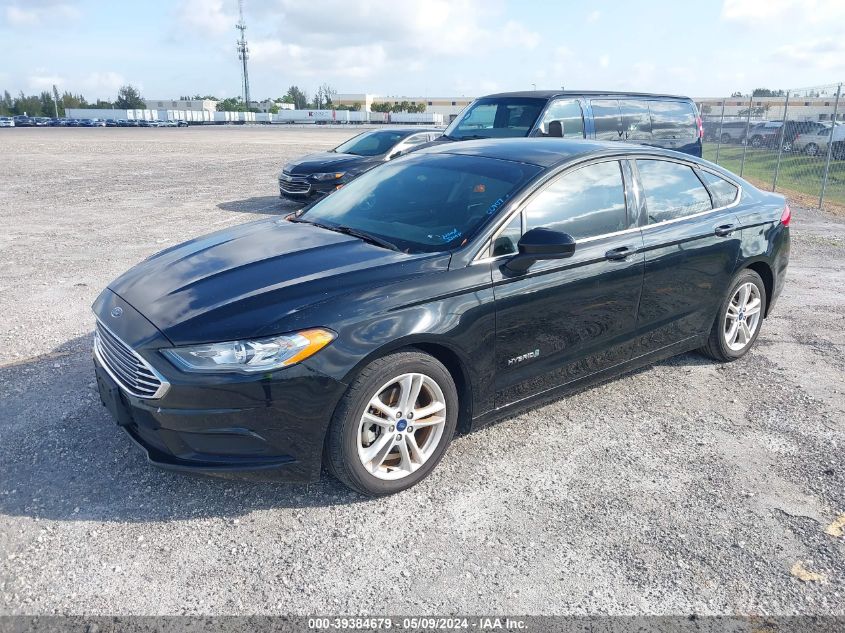 2018 Ford Fusion Hybrid S VIN: 3FA6P0UU6JR100971 Lot: 39384679