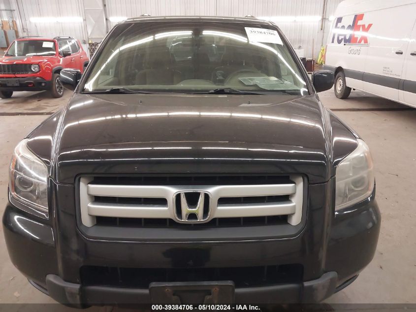 2007 Honda Pilot Ex-L VIN: 5FNYF18577B015520 Lot: 39384706