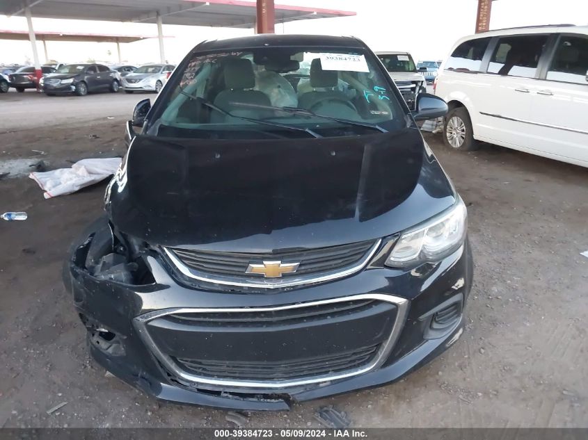 2020 Chevrolet Sonic Fwd 1Fl 5-Door VIN: 1G1JG6SB7L4129201 Lot: 39384723