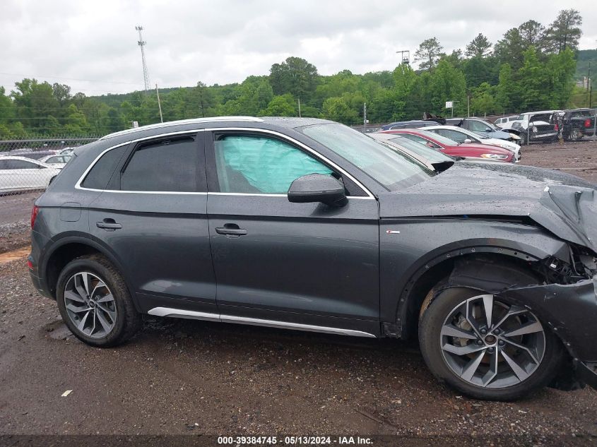 2022 Audi Q5 Premium Plus 45 Tfsi S Line Quattro S Tronic VIN: WA1EABFY9N2090394 Lot: 39384745