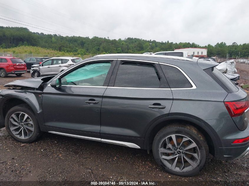 2022 Audi Q5 Premium Plus 45 Tfsi S Line Quattro S Tronic VIN: WA1EABFY9N2090394 Lot: 39384745