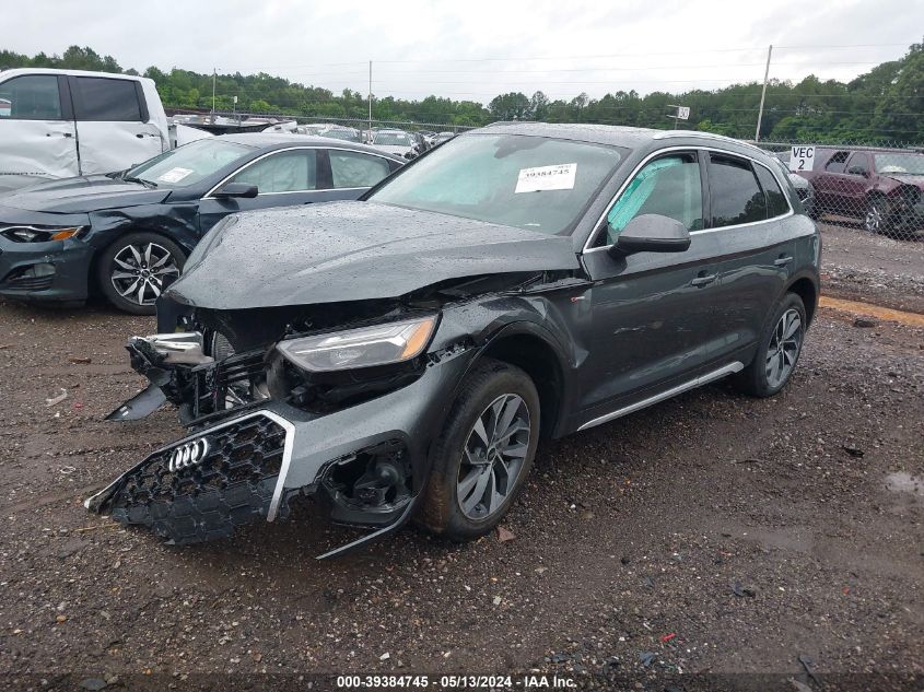 2022 Audi Q5 Premium Plus 45 Tfsi S Line Quattro S Tronic VIN: WA1EABFY9N2090394 Lot: 39384745