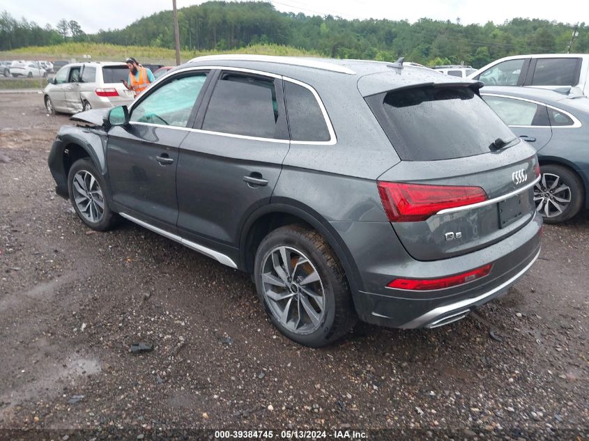 2022 Audi Q5 Premium Plus 45 Tfsi S Line Quattro S Tronic VIN: WA1EABFY9N2090394 Lot: 39384745