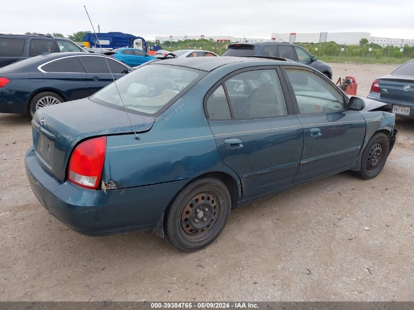 2002 Hyundai Elantra Gls VIN: KMHDN45D62U303541 Lot: 39384765