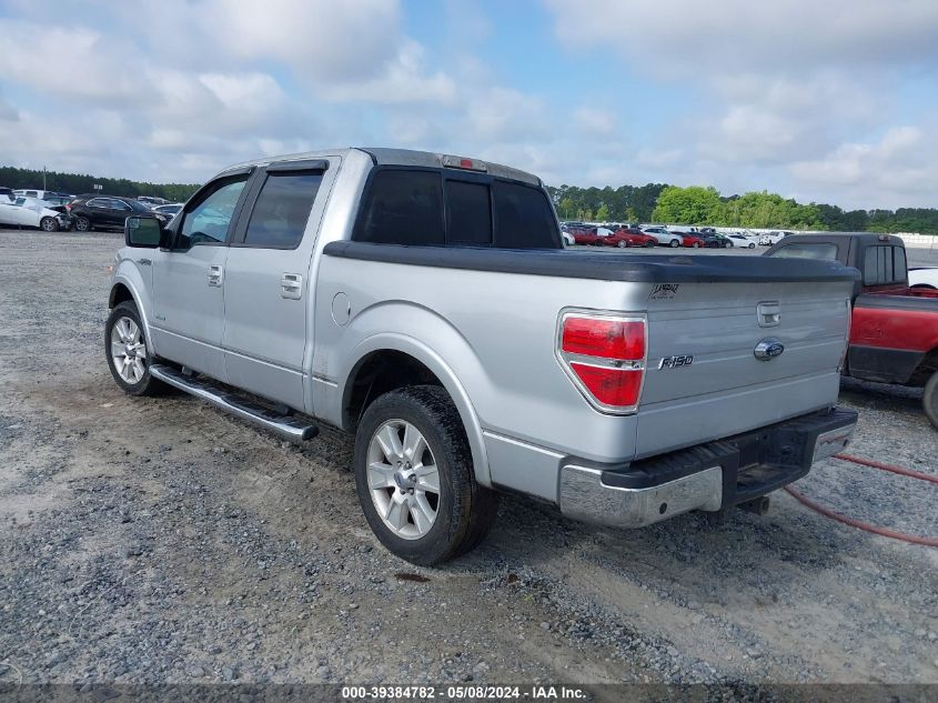 2013 Ford F-150 Lariat VIN: 1FTFW1CT1DKE43255 Lot: 39384782