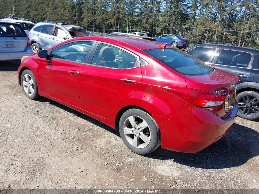 2011 Hyundai Elantra Gls (Ulsan Plant) VIN: KMHDH4AE5BU121626 Lot: 39384799