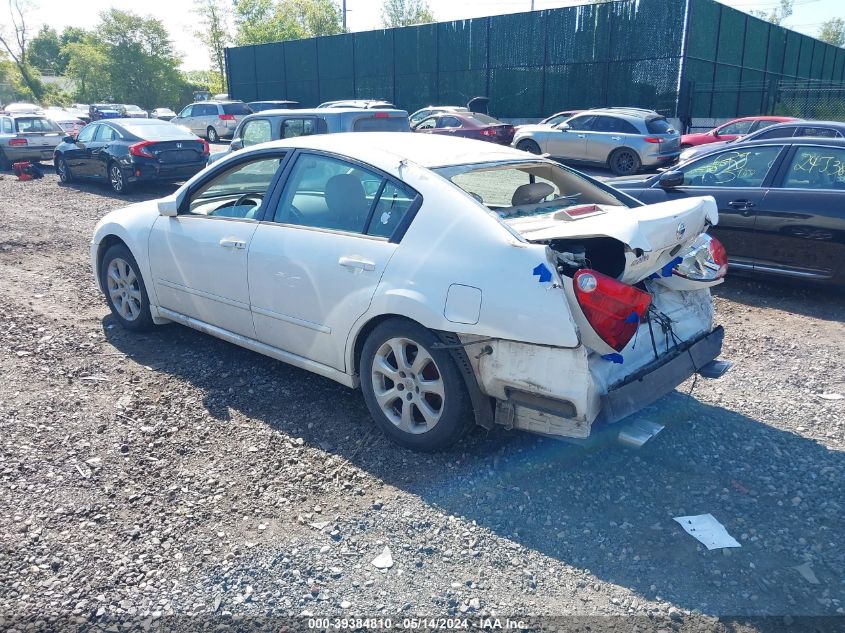 2007 Nissan Maxima 3.5 Sl VIN: 1N4BA41EX7C830068 Lot: 39384810