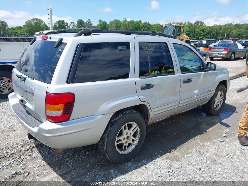 2004 Jeep Grand Cherokee Laredo VIN: 1J8GW48S74C390540 Lot: 39384828