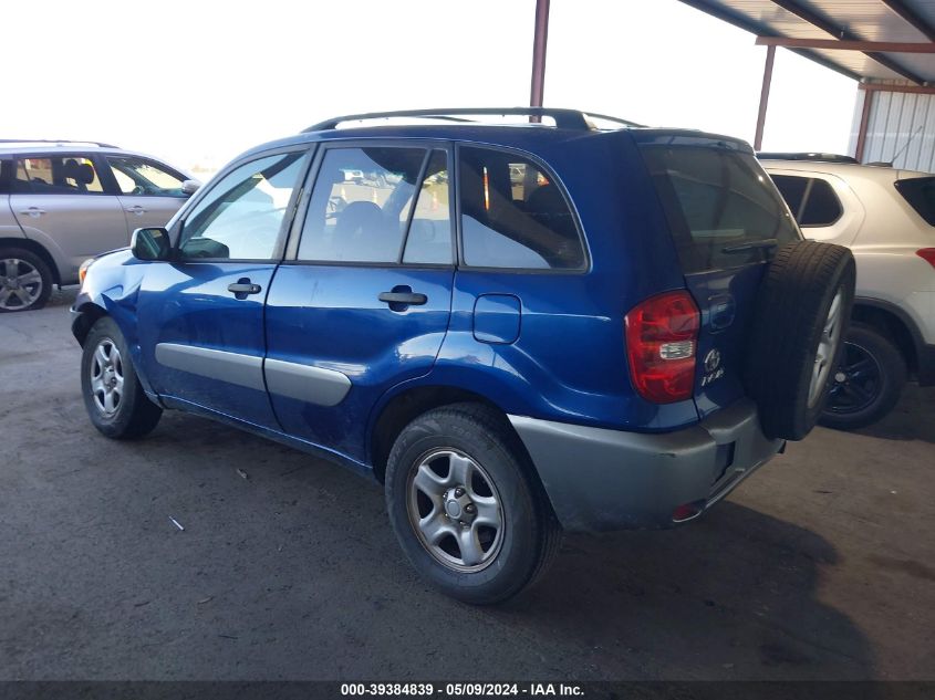 2004 Toyota Rav4 VIN: JTEGD20VX40038752 Lot: 39384839