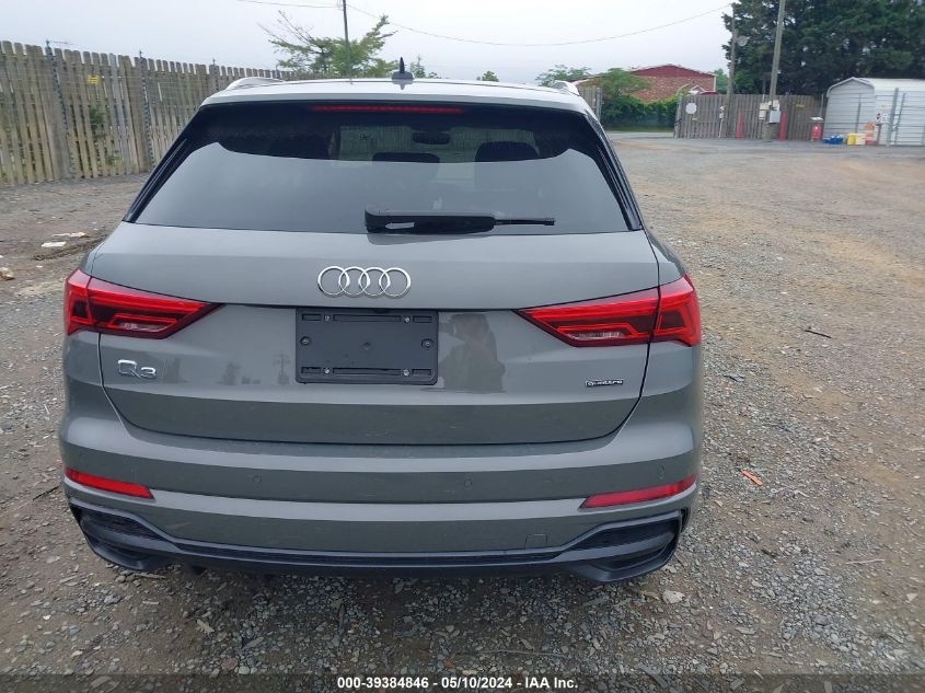 2021 Audi Q3 Premium 45 Tfsi S Line Quattro Tiptronic VIN: WA1DECF30M1125287 Lot: 39384846