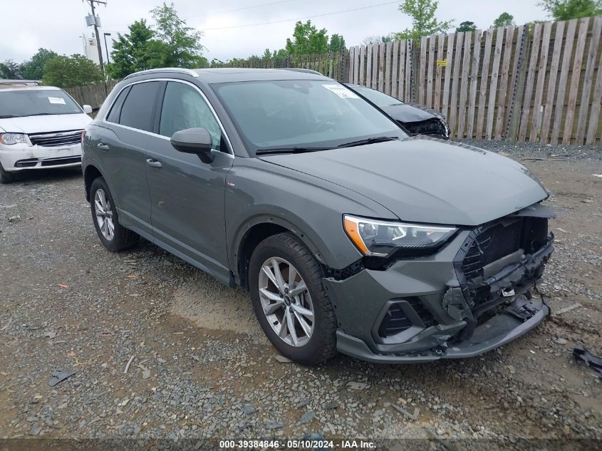 2021 Audi Q3 Premium 45 Tfsi S Line Quattro Tiptronic VIN: WA1DECF30M1125287 Lot: 39384846