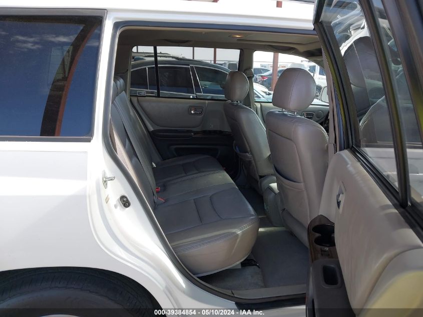 2001 Toyota Highlander V6 VIN: JTEGF21A710011736 Lot: 39384854