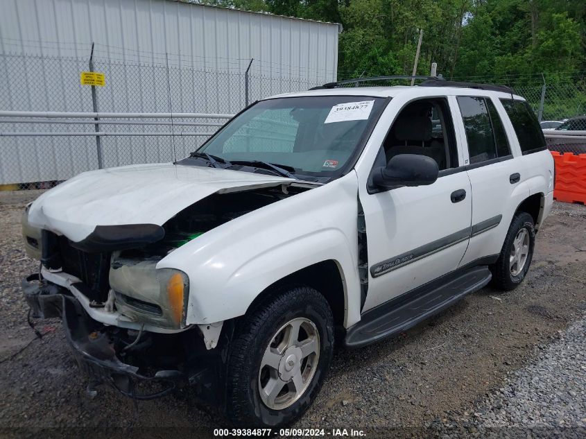 2002 Chevrolet Trailblazer Lt VIN: 1GNDT13S522133315 Lot: 39384877