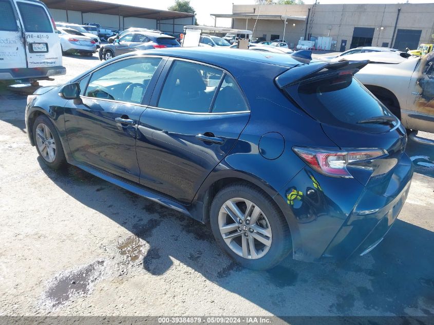 2020 Toyota Corolla Se VIN: JTND4RBE5L3095396 Lot: 39384879