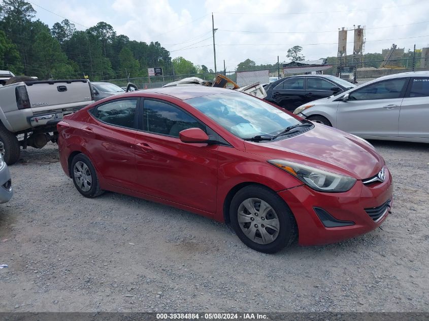 2016 HYUNDAI ELANTRA SE - 5NPDH4AE6GH753203