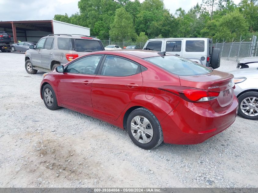 2016 Hyundai Elantra Se VIN: 5NPDH4AE6GH753203 Lot: 39384884