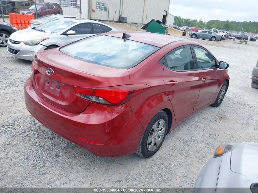 2016 Hyundai Elantra Se VIN: 5NPDH4AE6GH753203 Lot: 39384884