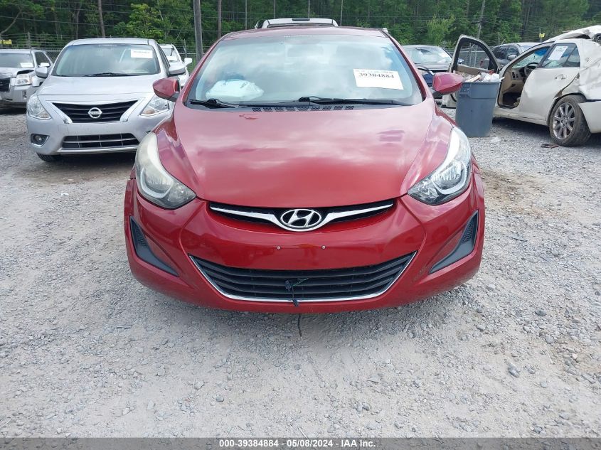 2016 Hyundai Elantra Se VIN: 5NPDH4AE6GH753203 Lot: 39384884