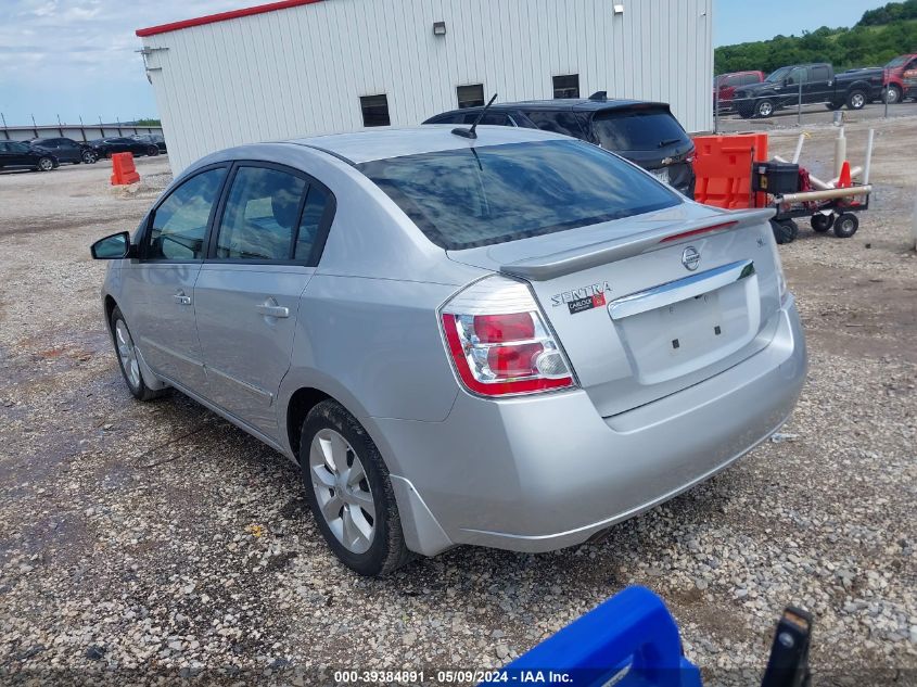 2012 Nissan Sentra 2.0 Sl VIN: 3N1AB6AP1CL763958 Lot: 39384891